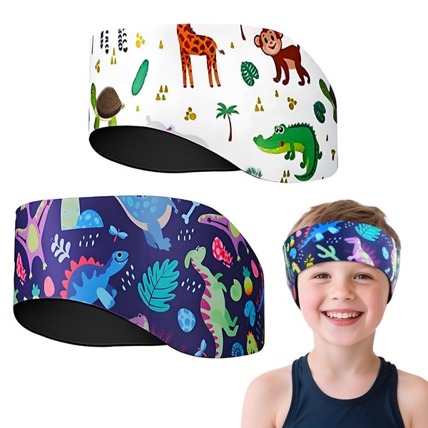 Swimming Headbands, 2 Pieces Headband Swimming Children, Neoprene Headband Children,