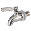 Oak Leaf Replacement Spigot for Beverage Dispenser, Stainless Steel Spigot