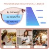 OPTOFENDY Progressive Multifocal Reading Glasses for Women Men, TR90 Blue