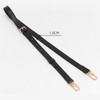 Bag Strap Leather Replacement Straps Adjuster Handbag Straps length102-120cm (Black,Weith-1.2cm)