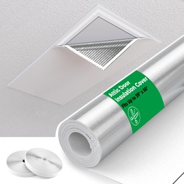 Forestchill Attic Door Insulation, Stairs Ceiling Shutter Seal With Velcor Strips, Air Tight Cover for Access, 39" x 55", Easy Cut to Fit