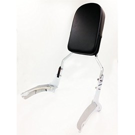 SMT-Flame Backrest Sissy Bar Leather Pad Compatible With Honda Shadow Aero 1100 [B00RUDZBN6]
