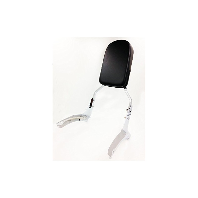 SMT-Flame Backrest Sissy Bar Leather Pad Compatible With Honda Shadow