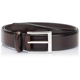 BOSS Men's Elloy PC-An Sz35 Italian Made Belt with Logo Clasp, Dark Brown202