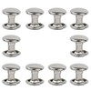 160sets Stainless Steel Leather Rivets Double Cap Rivet Tubular Metal