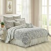 Home Soft Things Serenta 7 Piece Printed Microfiber Bedspread Set,