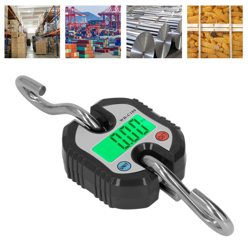 Hanging Scale LCD Digital Display 150KG Range Weighing Tool for