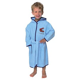 Wörner Terry-Cloth Dressing Gown Terry Baby/Toddler Cute Fire Brigade Bleu - 98/104 blue