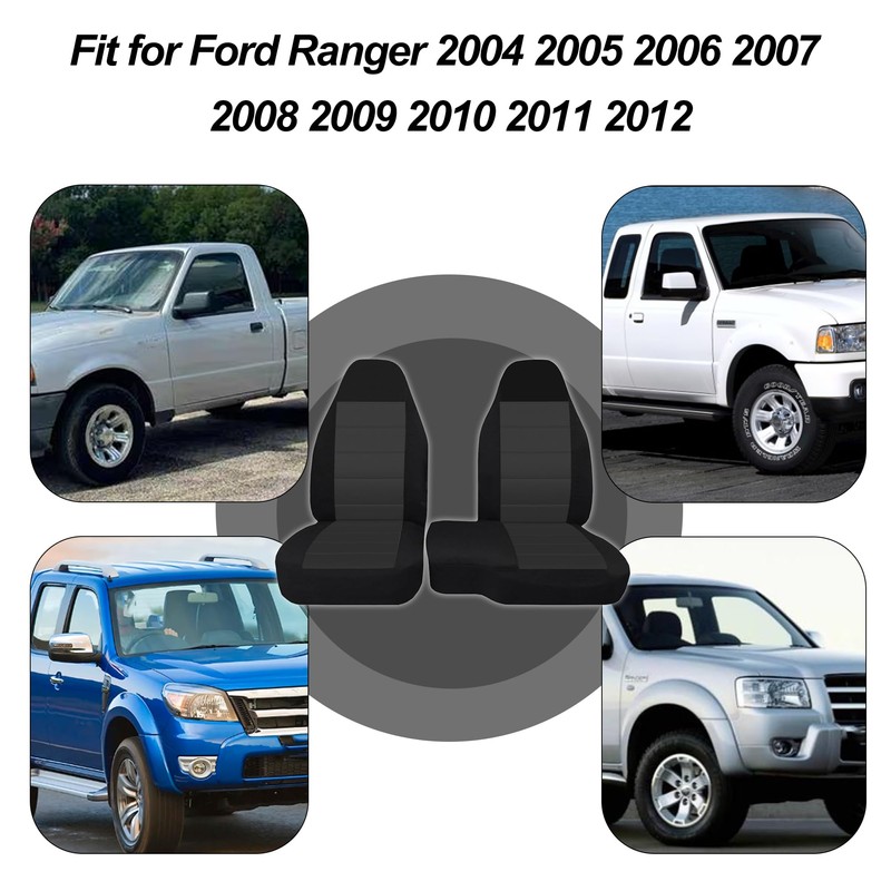 ESMING 2PCS 60/40 High Back Bench Seat Cover for Ford