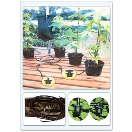 INSTANT DRIP WATERING GRAVITY FED IRRIGATION PLANTS GREENHOUSE SYSTEM WATER KIT