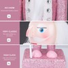 Veemoon Christmas Nutcracker Ornaments, Pink Nutcracker Soldier Festive Glitter Nutcracker