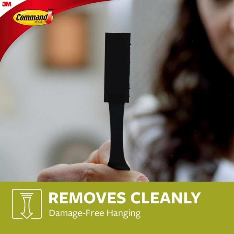 Command 17201BLK Picture Hanging Strips, Black, 24 Pairs