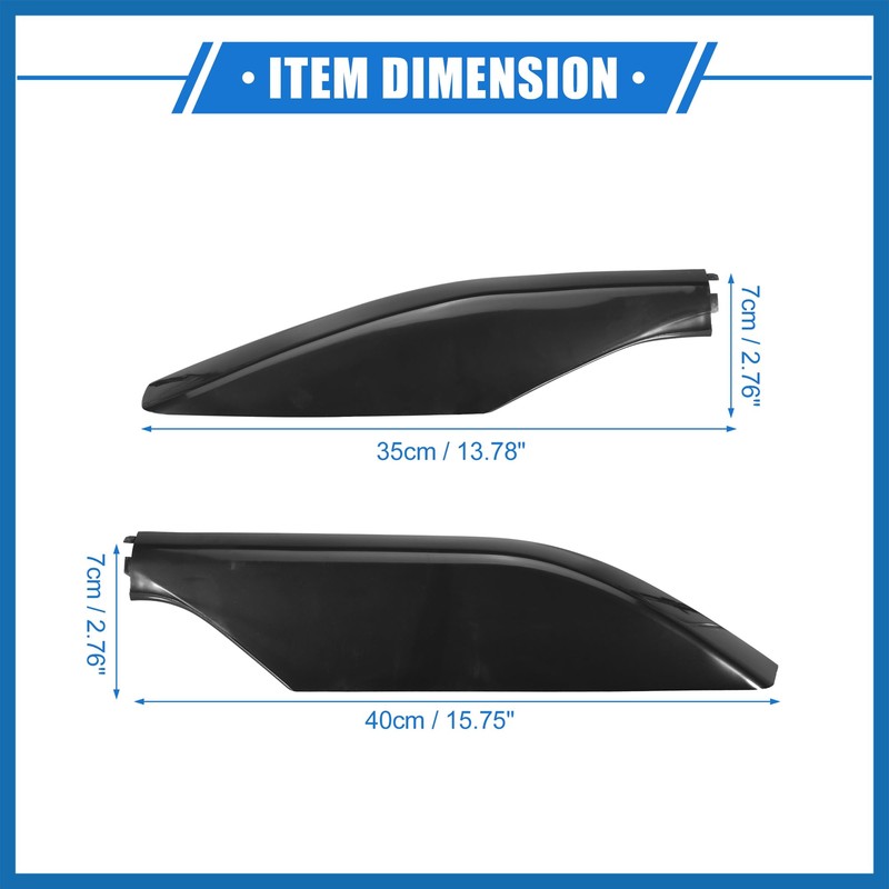 A ABSOPRO 4pcs Car Roof Rack Side Rails End Cover
