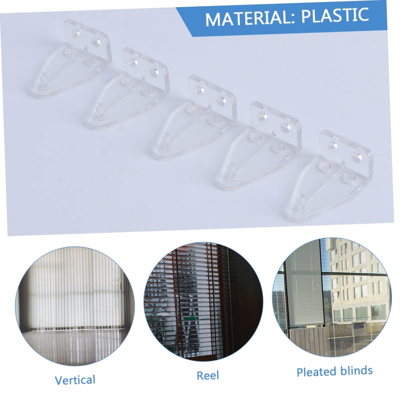 Levemolo 10pcs Sturdy Plastic Blind Brackets Louver Retainer for Blinds