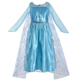 LOEL Princess Costume Dress Up with Accessories for Little Girls' Christmas and Birthday Parties