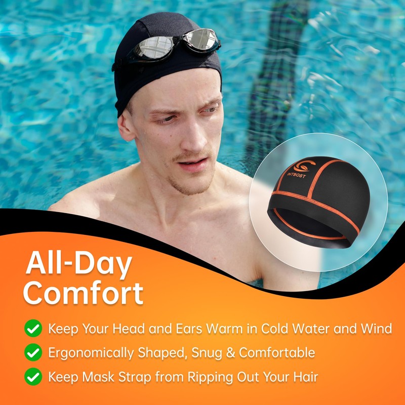 Intbost 3mm Wetsuit Beanie for Men Keep Warm in Cold