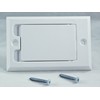 HAYDEN Central Vacuum Wall Inlet - White Square Door 1700-01