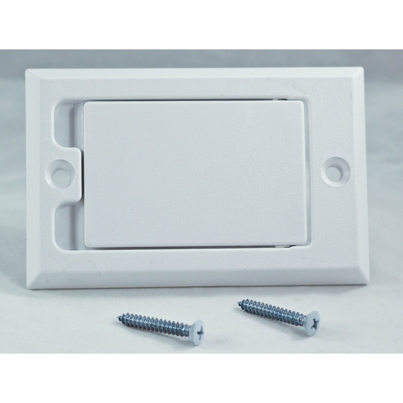 HAYDEN Central Vacuum Wall Inlet - White Square Door 1700-01