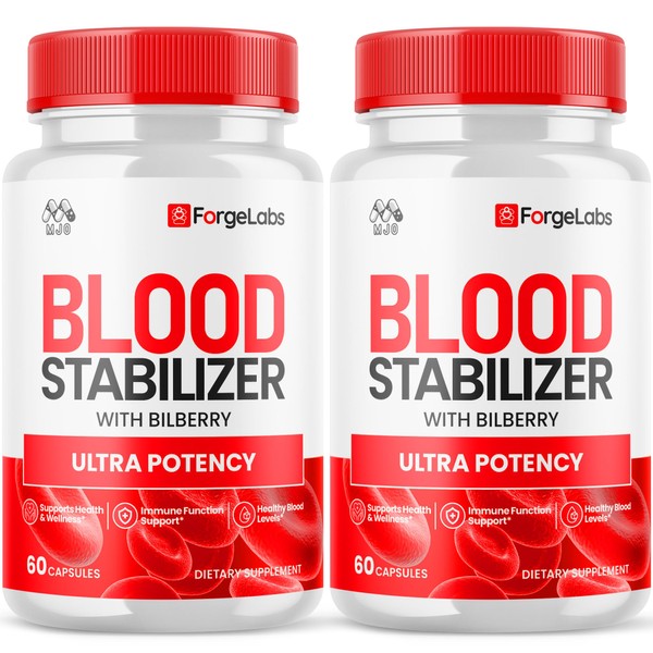 (2 Pack) Forgelabs Blood Capsules, Official Forge Labs Stabilizer Pills