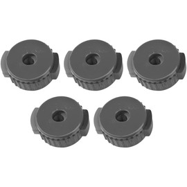 5pcs Yootones Drum Quick Release Nut Remove Cymbals Screw Cap for Flush Base Stands, Drum Wiper, Drum Kit , Plastic Material Black