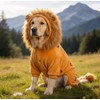Lion Dog Costume for Halloween Dress-Up – Soft Fleece Hooded