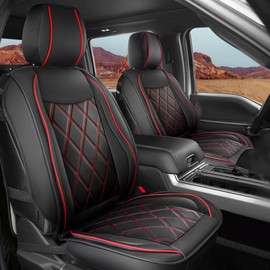 yotruth Custom Fit Seat Covers for 2009-2026 Ford F150 SuperCrew & 2017-2026 F250 F350 F450 Super Duty, Waterproof Faux Leather Truck Seat Protectors Full Set, Non-Slip Interior Accessories