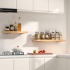8 Pack - 14 inch Black Hidden L Shelf Bracket