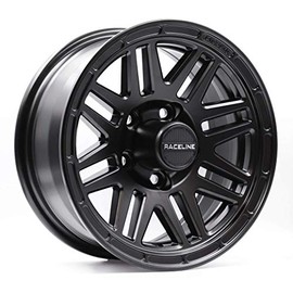 13x4.5 944B Outlander Black Aluminum Trailer Wheel 5x4.5 by Raceline wheel