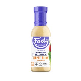 Fody Foods Vegan Maple Dijon Salad Dressing | Low FODMAP Certified | Gut Friendly No Onion No Garlic | IBS Friendly Kitchen Staple | Gluten Free Lactose Free Non GMO