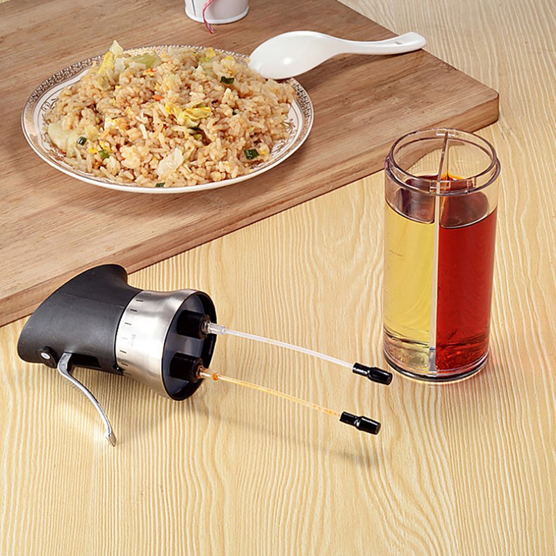 Oil and Vinegar Spray Bottle Pot Dispenser Controllable Kitchen Supplies