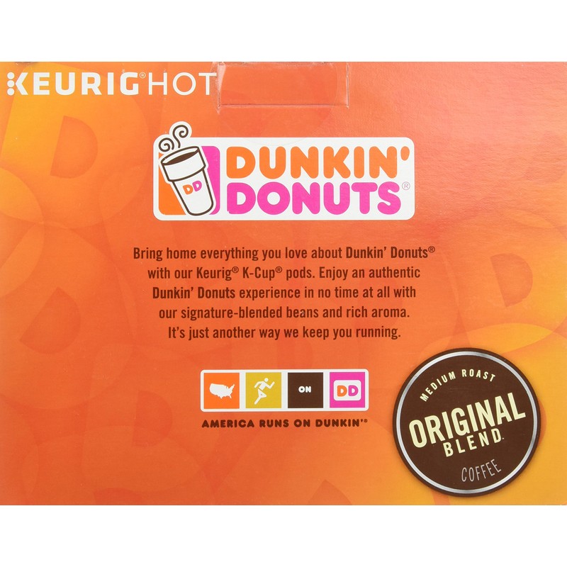 Dunkin' Donuts 2091512 Original Blend Coffee K-Cup Pods Medium Roast