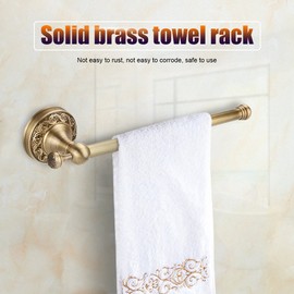 Antique Brass Towel Rail Towel Rail Rack Wall Towel Holder Organizer Vintage Style Towel Holder for Kitchen Bathroom