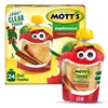 Mott's Cinnamon Applesauce, 3.2 Oz Clear Pouches, 24 Count (6