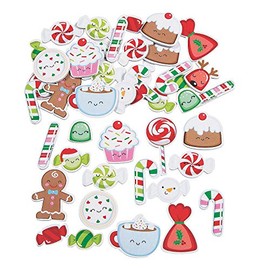 Christmas Candy Foam Shapes (72Pc) - Crafts for Kids and Fun Home Activities
