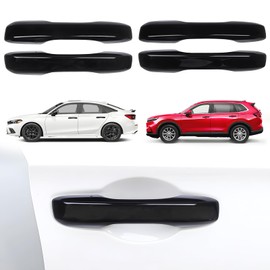 Alicatong Door Handle Cover Fits 11th Civic, Handle Protection Exterior Accessories Compatible with Civic 2022-2026, Accord 2023-2026, CR-V/HR-V 2023-2026, Glossy Black