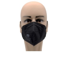 FFP2 Mask Respirator Mask without Valve Pack of 10 Black.
