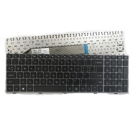 SUNMALL New Laptop Keyboard with Frame for HP ProBook 4540s 4540 4545s Series Compatible with Part Number 702237-001 683491-001 701485-001 Grey Frame US Layout
