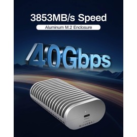 TERRAMASTER D1 SSD Plus 40Gbps M.2 NVMe SSD Enclosure - Aluminum M.2 Enclosure USB Type-C, Compatible with USB 4/3.2/3.1/3.0/2.0, Thunderbolt 5/4/3, Mobile App for Data Backup Included (Diskless)