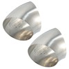 X AUTOHAUX 2pcs 45 Degree Stainless Steel Bend Exhaust Elbow