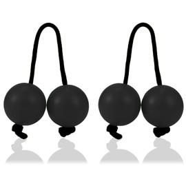KDSSYFT Set of 2 Asarat Pachica Folk Musical Instruments Maracas Shakers African Rhythmic Ball Kashaka Instruments Percussion Instruments (Black String)