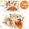 Funnlot Fall Window Clings 158PCS Thanksgiving Window Clings Fall Window
