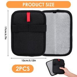 2 Pcs Electrostatic Pet Hair Removal Gloves, Reusable Grooming Mittens for Dogs & Cats, Static-Charged Fur Remover for Furniture, Carpet, Car Seats & Home Cleaning, Washable & Upgraded