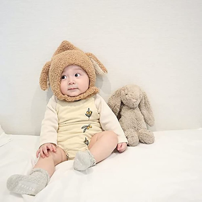 SEIWARAKU Knit Hat, Baby Hat, Rabbit with Ears, For Babies,