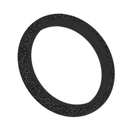 Leopard Steering Wheel Covers Non Slip Neoprene Steering Wheel Protector Cover Universal 15 Inch for Men Women (Black Green Grey)