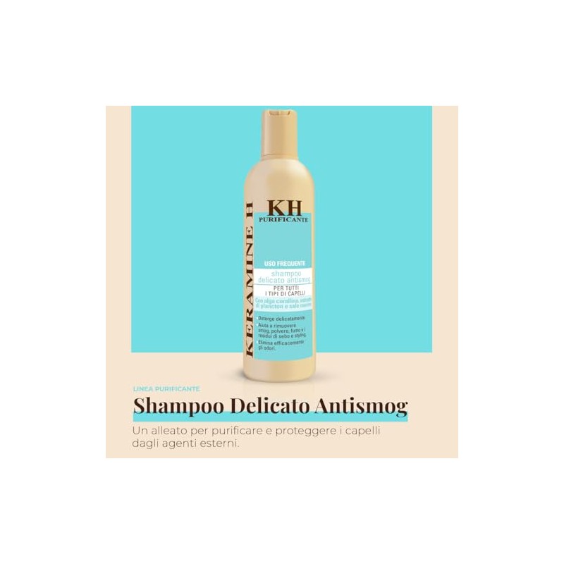 KERAMINE KH PURIFICANTE USO FREQUENTE SHAMPOO DELICATO ANTISMOG 300 ML