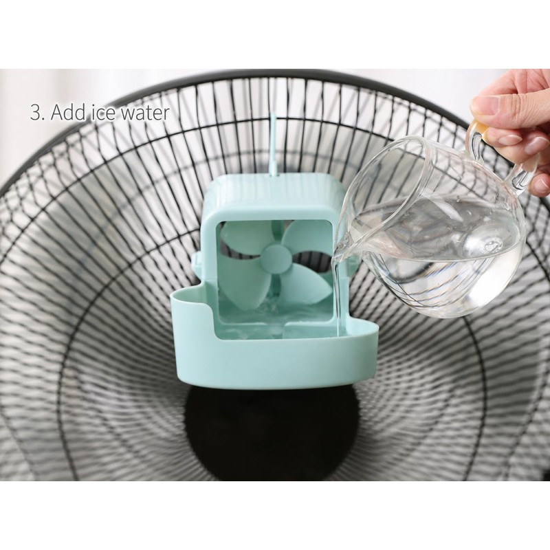Fan Air Cooler Attachment with Ice Box, Hanging Fan Cooling
