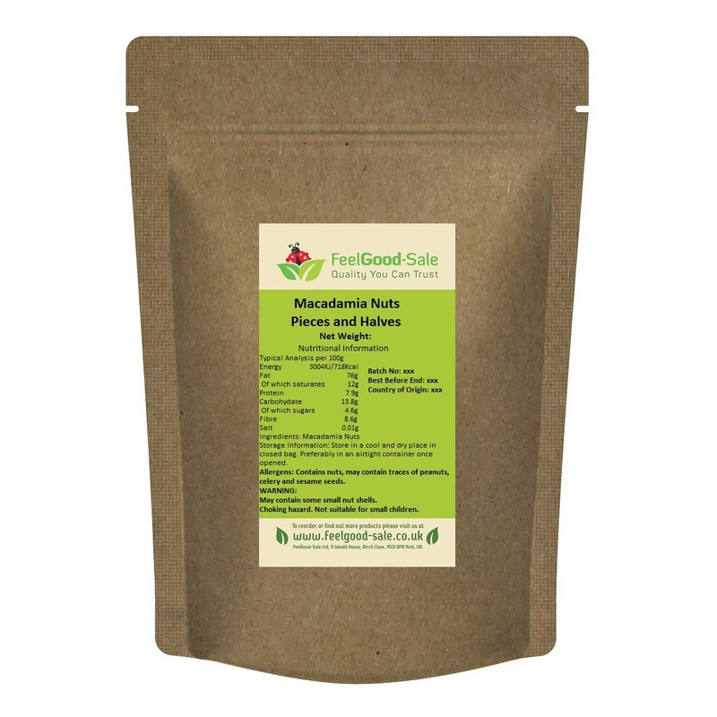 500g New Season Macadamia Halves Non GMO No Irradiation