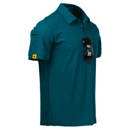 V VALANCH 3XL Shirts for Men Summer Casual Polo Shirts Polyester Performance Collared Golf Shirt