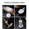 CAIHONG Paper Towel Holder, Roll Holder Free Standing with Weighted