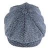 sock snob men's winter lined flat cap made of wool